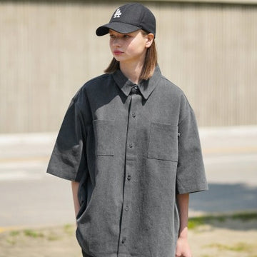 PIGMENT LOOSE FIT HALF SHIRT